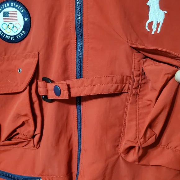 S O L D. Polo Ralph Lauren Team USA 2020 Summer Olympics Full-Zip Utility Vest - Picture 7 of 15